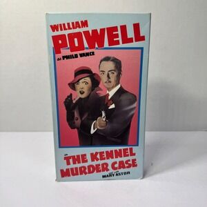 The Kennel Murder Case VHS William Powell Mary Astor Philo Vance Mystery 1988